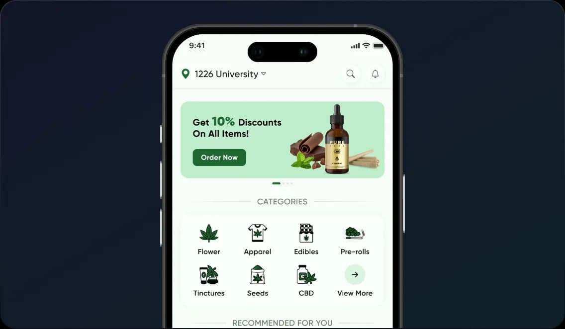 On-Demand Cannabis Delivery App